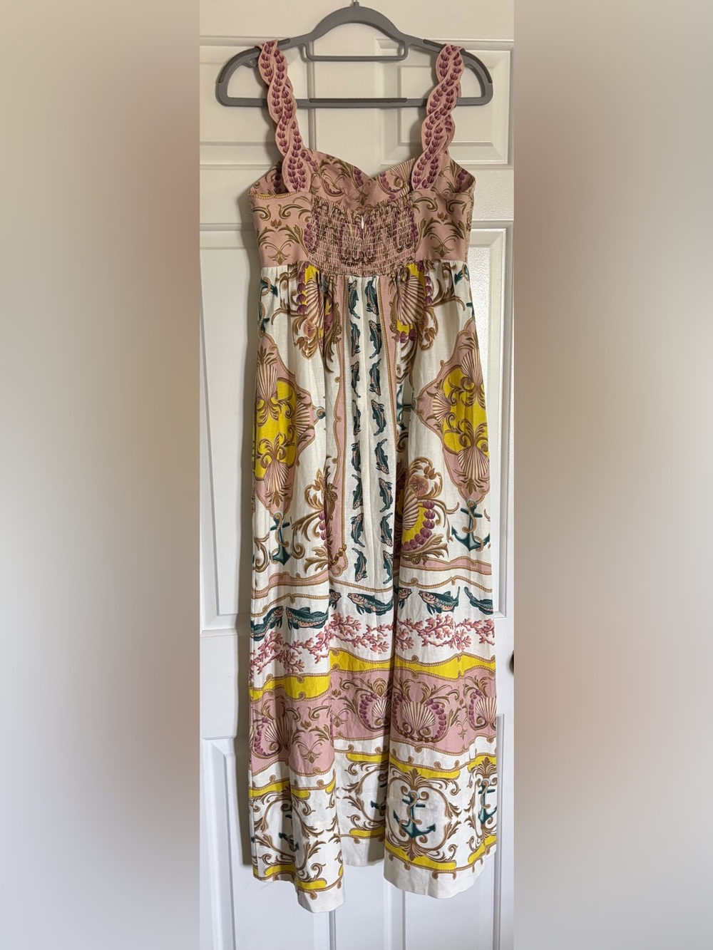 FARM Rio Pink, Yellow & Teal Printed Maxi Dress with pockets - Picture 4 of 6